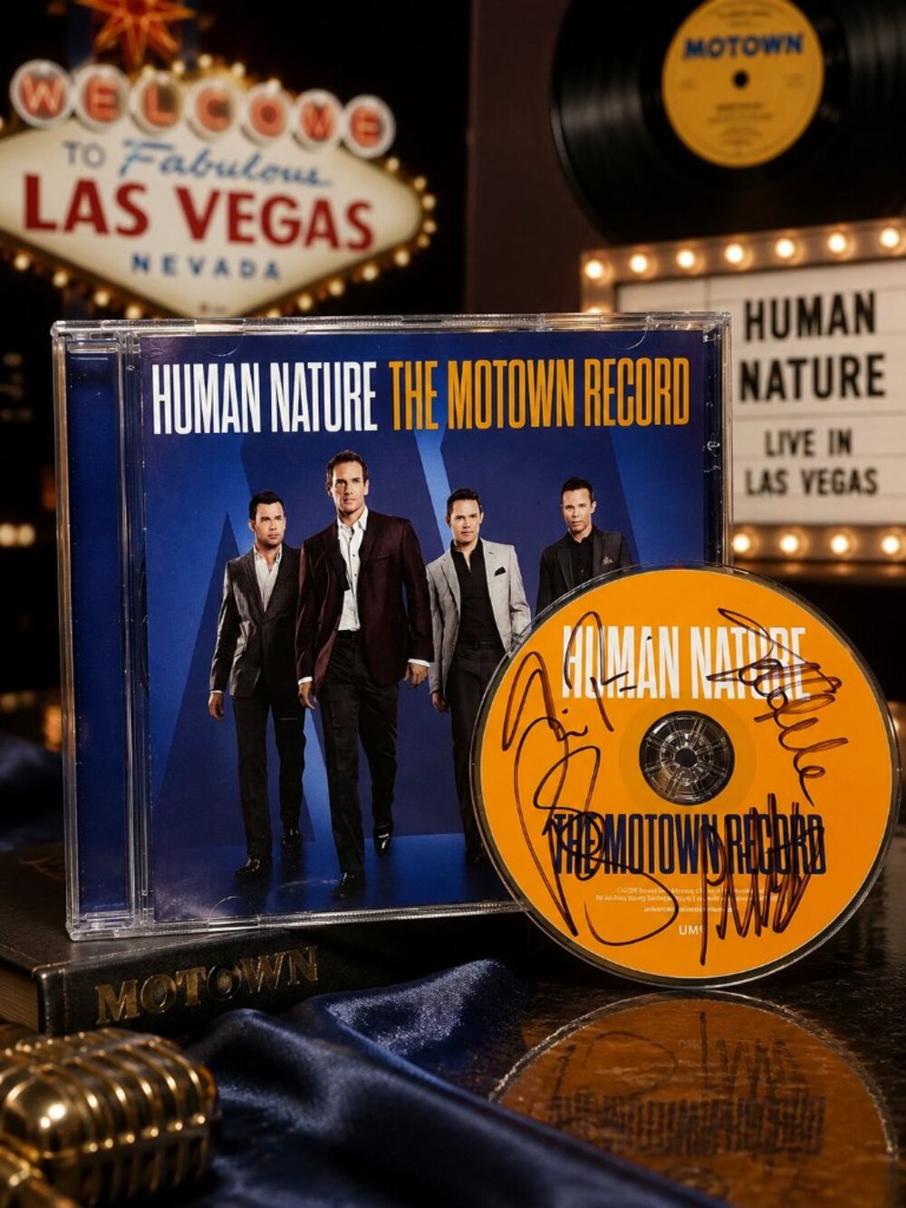 Human Nature The Motown Record CD Signed Autographed Las Vegas 2011